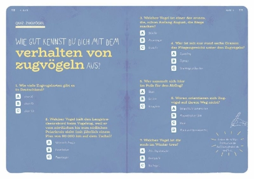 Buchcover und Innenansicht für das Buch: Dein Projekt. Dein Guide. Gartenvögel einladen & verwöhnen