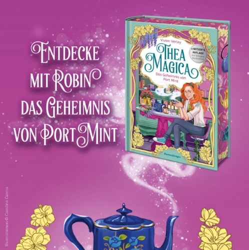 Buchcover und Innenansicht für das Buch: Thea Magica, Band 1 - Das Geheimnis von Port Mint