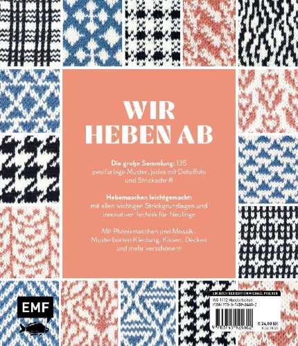 Buchcover und Innenansicht für das Buch: Strickmusterbibel - Hebemaschen