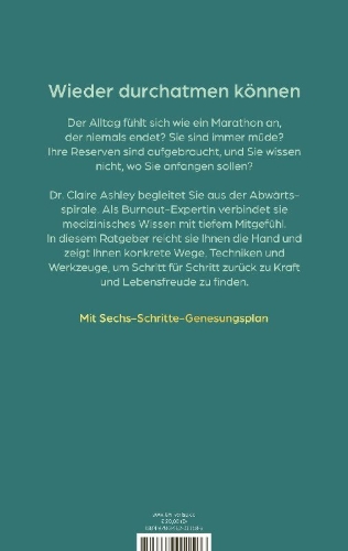 Buchcover und Innenansicht für das Buch: The Burnout Doctor. Your 6-Step Recovery Plan