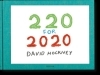 Buchcover und Innenansicht für das Buch: David Hockney. 220 for 2020