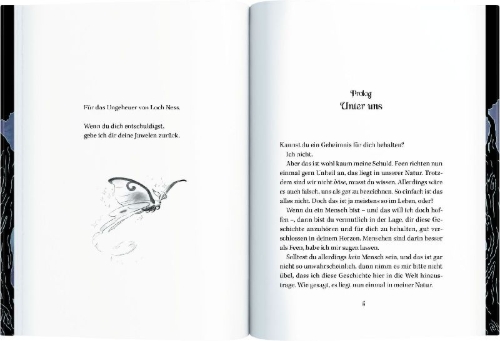 Buchcover und Innenansicht für das Buch: Die Schule der außergewöhnlichen Feen (Bd. 1)