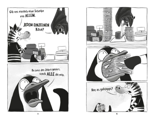 Buchcover und Innenansicht für das Buch: The Terrible Trio: The Day the Mac´n´Cheese Ran Out