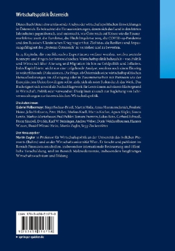 Buchcover und Innenansicht für das Buch: Wirtschaftspolitik Österreich