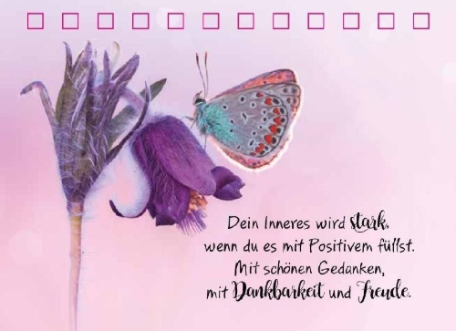 Buchcover und Innenansicht für das Buch: Ich wünsche dir Kraft für jeden Tag