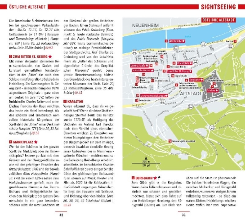 Buchcover und Innenansicht für das Buch: MARCO POLO Reiseführer Heidelberg