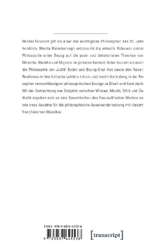 Buchcover und Innenansicht für das Buch: Foucault heute
