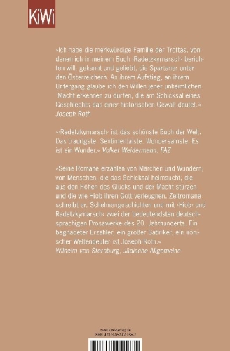 Buchcover und Innenansicht für das Buch: Radetzkymarsch