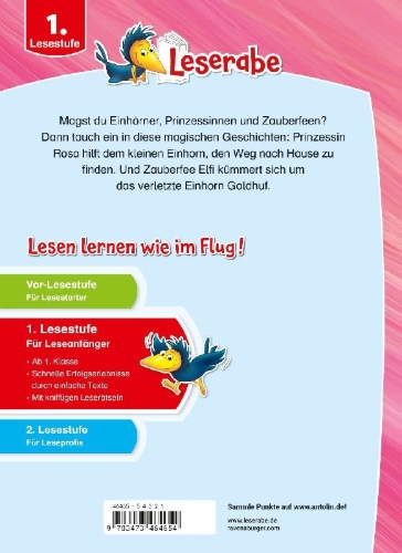 Buchcover und Innenansicht für das Buch: Leserabe Sonderausgaben - Zauberhafte Einhorngeschichten