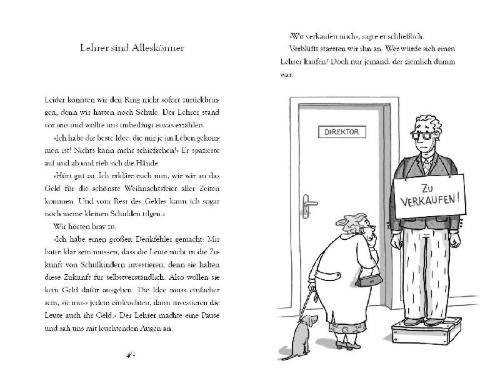 Buchcover und Innenansicht für das Buch: Ellas Klasse und die gigantische Weihnachtsfeier