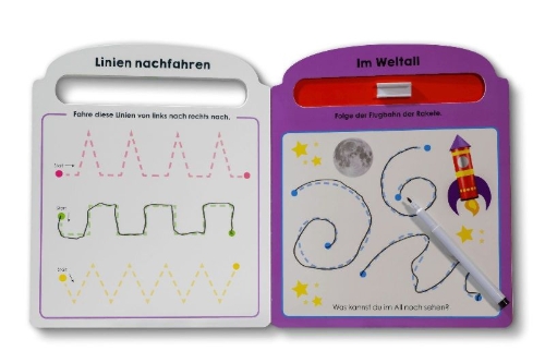 Buchcover und Innenansicht für das Buch: My First Wipe Clean: Pen Control