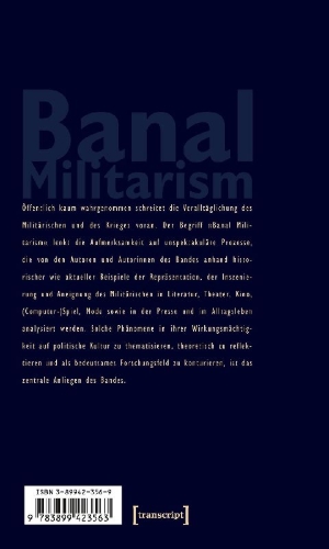 Buchcover und Innenansicht für das Buch: Banal Militarism