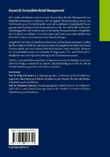 Buchcover und Innenansicht für das Buch: Keywords Kennzahlen Retail Management