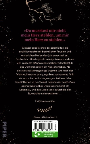 Buchcover und Innenansicht für das Buch: Twelve of Nights - Das gestohlene Herz
