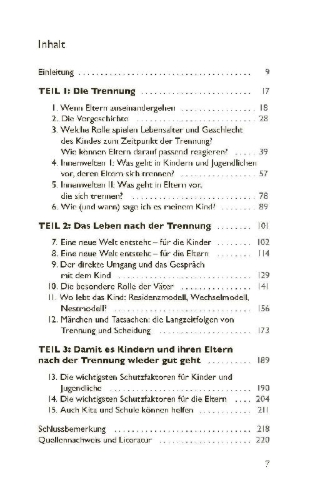 Buchcover und Innenansicht für das Buch: Trennungskinder