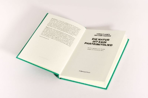 Buchcover und Innenansicht für das Buch: Die Natur ist kein Parteimitglied