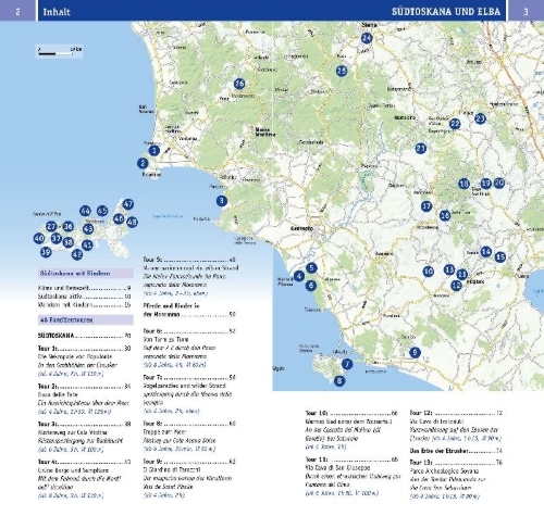 Buchcover und Innenansicht für das Buch: Naturzeit mit Kindern: Südtoskana und Elba