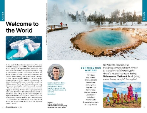 Buchcover und Innenansicht für das Buch: Lonely Planet The World