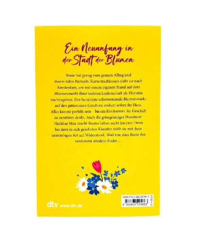 Buchcover und Innenansicht für das Buch: The Floating Amsterdam Flower Shop
