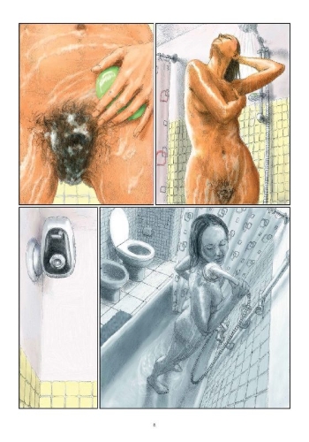 Buchcover und Innenansicht für das Buch: La chambre de verre