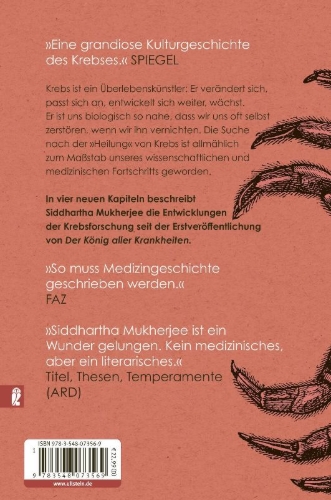 Buchcover und Innenansicht für das Buch: The Emperor of All Maladies: A Biography of Cancer