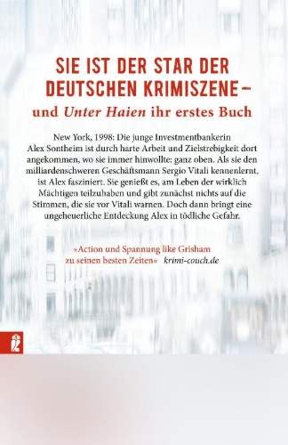 Buchcover und Innenansicht für das Buch: Unter Haien