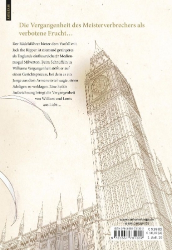 Buchcover und Innenansicht für das Buch: Yuukoku no Moriarty