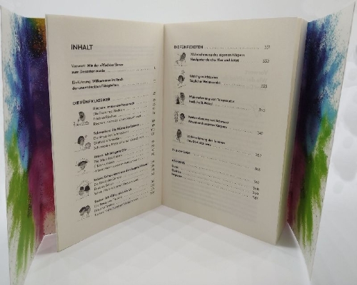 Buchcover und Innenansicht für das Buch: Die Magie unserer Sinne