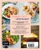 Buchcover und Innenansicht für das Buch: Abnehmen mit dem Airfryer - 30 Rezepte für die Heißluftfritteuse