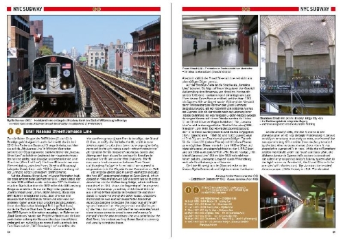 Buchcover und Innenansicht für das Buch: U-Bahn, S-Bahn & Tram in New York