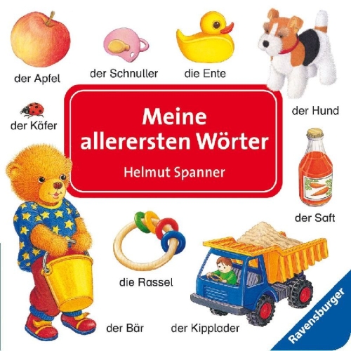 Buchcover und Innenansicht für das Buch: Meine allerersten Wörter