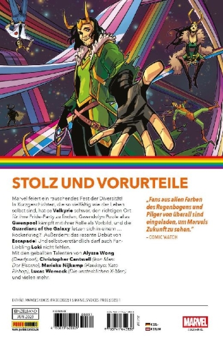 Buchcover und Innenansicht für das Buch: Marvel's Voices: Pride (2022)