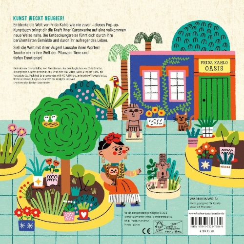 Buchcover und Innenansicht für das Buch: Art Pops: Frida Kahlo