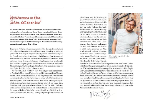 Buchcover und Innenansicht für das Buch: Nice to meet you, Köln!