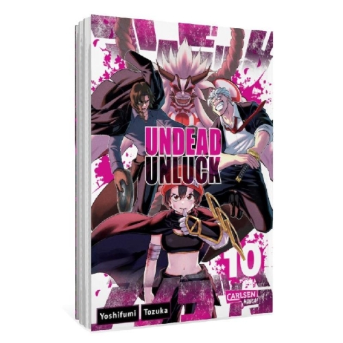Buchcover und Innenansicht für das Buch: Undead Unluck