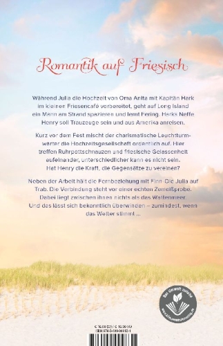 Buchcover und Innenansicht für das Buch: Inselhochzeit im kleinen Friesencafé