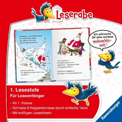 Buchcover und Innenansicht für das Buch: Leserabe Sonderausgaben - Zauberhafte Weihnachtsgeschichten für Erstleser