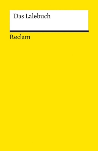 Buchcover und Innenansicht für das Buch: Das Lalebuch. Studienausgabe