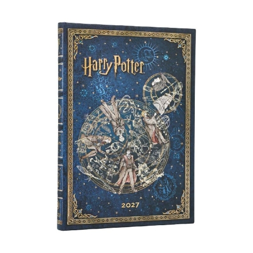 Buchcover und Innenansicht für das Buch: 12-Monatskalender 2027 Kalender Legenden von Hogwarts Midi Verso