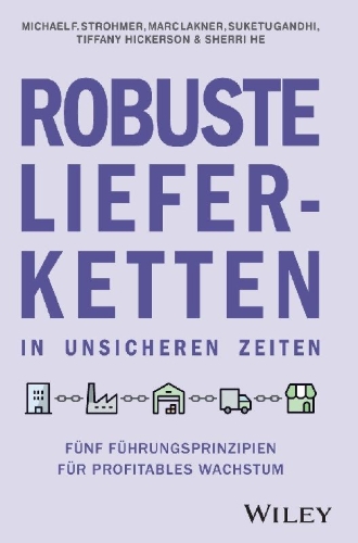 Buchcover und Innenansicht für das Buch: Robuste Lieferketten in unsicheren Zeiten
