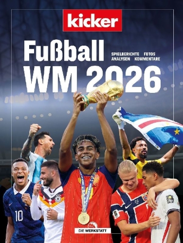 Buchcover und Innenansicht für das Buch: kicker Fussball-WM 2026