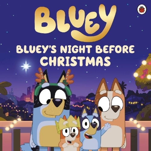 Buchcover und Innenansicht für das Buch: Bluey: Bluey's Night Before Christmas