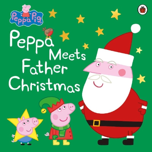Buchcover und Innenansicht für das Buch: Peppa Pig: Peppa Meets Father Christmas