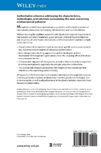 Buchcover und Innenansicht für das Buch: Microplastics in the Environment