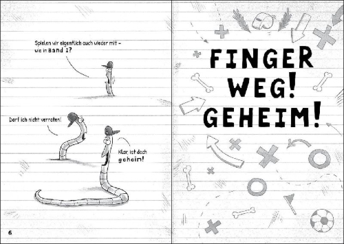 Buchcover und Innenansicht für das Buch: Tims geheimes Fußball-Tagebuch (Band 2) - Ein unnötiger Ballverlust