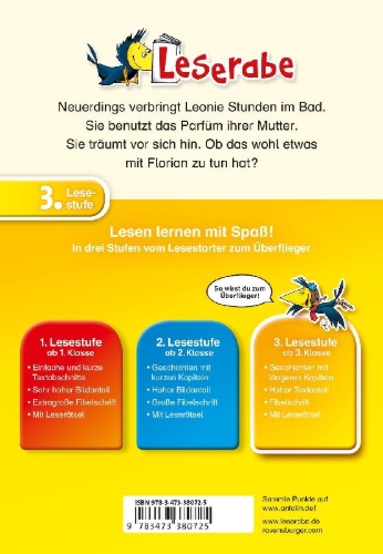 Buchcover und Innenansicht für das Buch: Leonie ist verknallt - Leserabe 3. Klasse - Erstlesebuch ab 8 Jahren