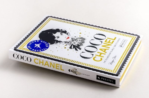 Buchcover und Innenansicht für das Buch: Coco Chanel. The Illustrated World of a Fashion Icon