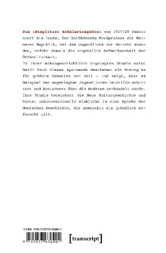Buchcover und Innenansicht für das Buch: Moderne Jugend vor Gericht