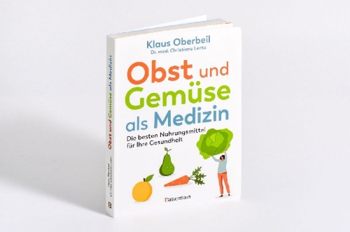 Buchcover und Innenansicht für das Buch: Obst und Gemüse als Medizin. Die besten Nahrungsmittel für Ihre Gesundheit