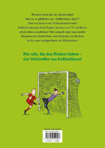 Buchcover und Innenansicht für das Buch: Arnd Zeiglers wunderbares Fußballbuch